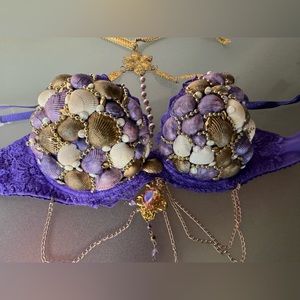 Mermaid Bra 36C Handmade